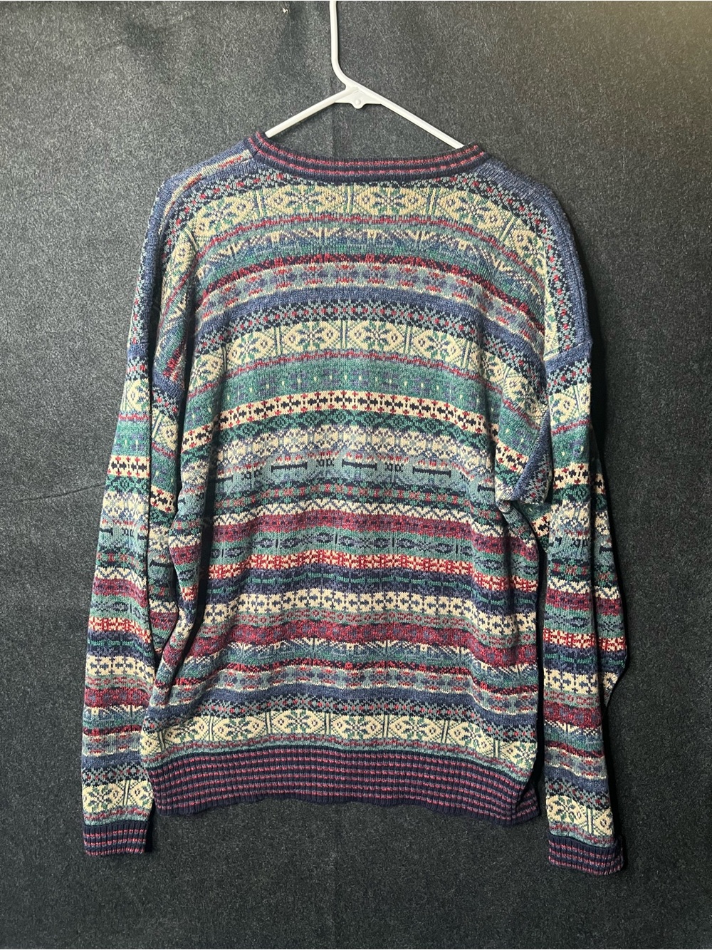 Tricots St. Raphael Vintage Sweater Multicolor 90% Cotton 10% Rayon XL - Picture 5 of 7